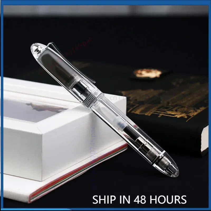 For MAJOHN V60 Plug Type Anti-roll Triangle Posture Pen Dual Use Piston Fountain Pen Rollerball Pen Imported Ink Refill