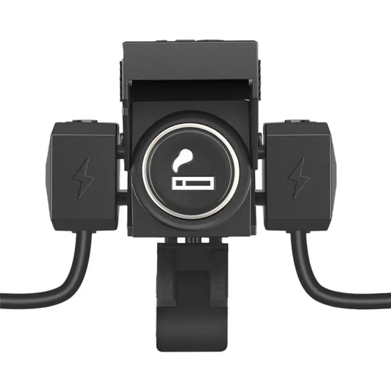 

Better-12V 24V PD QC3.0 Motorcycle Charge Waterproof Handlebar Mounting With Lighter 3In1 Motorcycle Battery