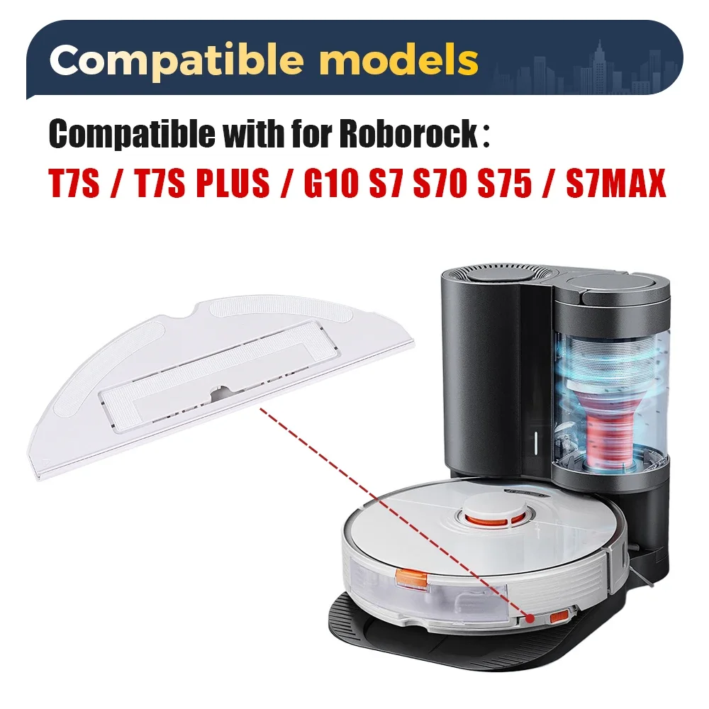 Держатель швабры для Roborock S7/T7S/T7S PLUS/G10/S7Max, аксессуары, ткань для чистки робота-пылесоса, одноразовая тряпка, запасная часть