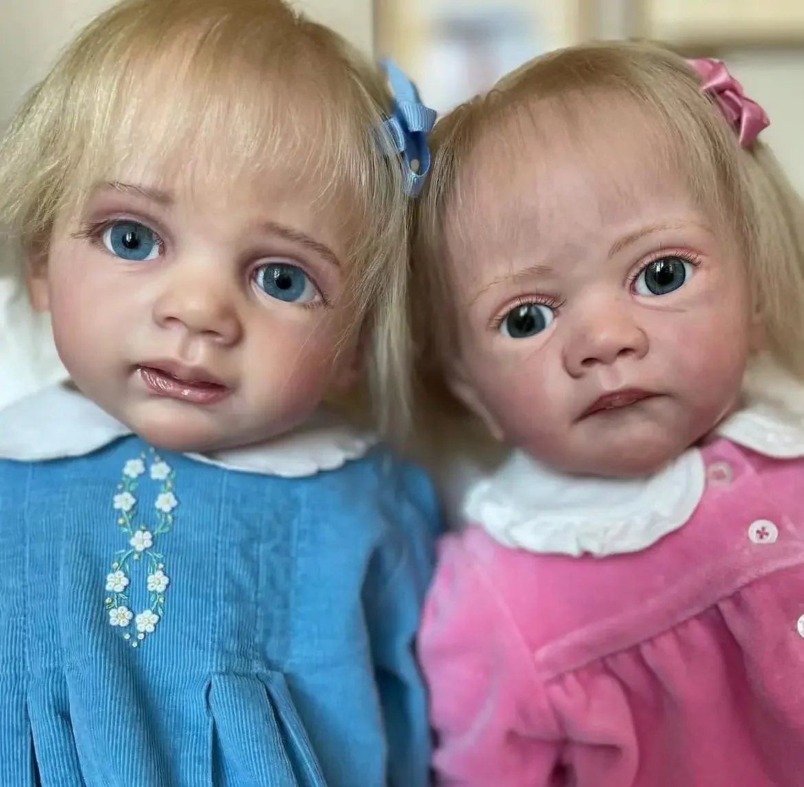 Muñeca bebé Reborn Fritzi personalizada, suministro limitado, 60cm, con pelo marrón enraizado a mano, muñeca ya terminada, diferentes vestidos