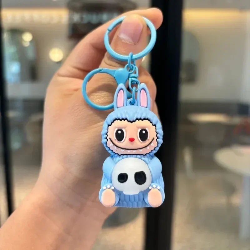 

Sweet MINISO Anime Kawaiiins Labubu Key Chain Pendant Cute Cartoon Princess Bag Plush Doll Decoration Lovely Gifts for Kids