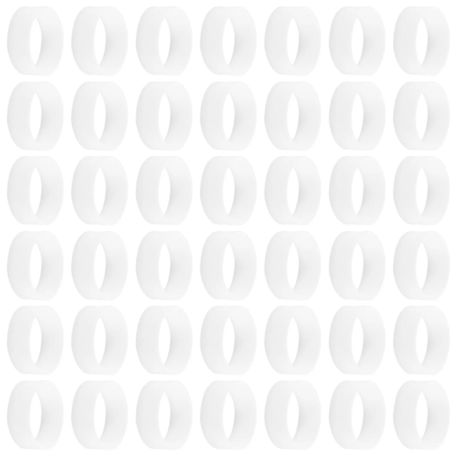 

500Pcs Silicone Cable Ties Reusable Elastic Cord Bands for Wire Organization Home Office Data Lines Cable Holder Straps