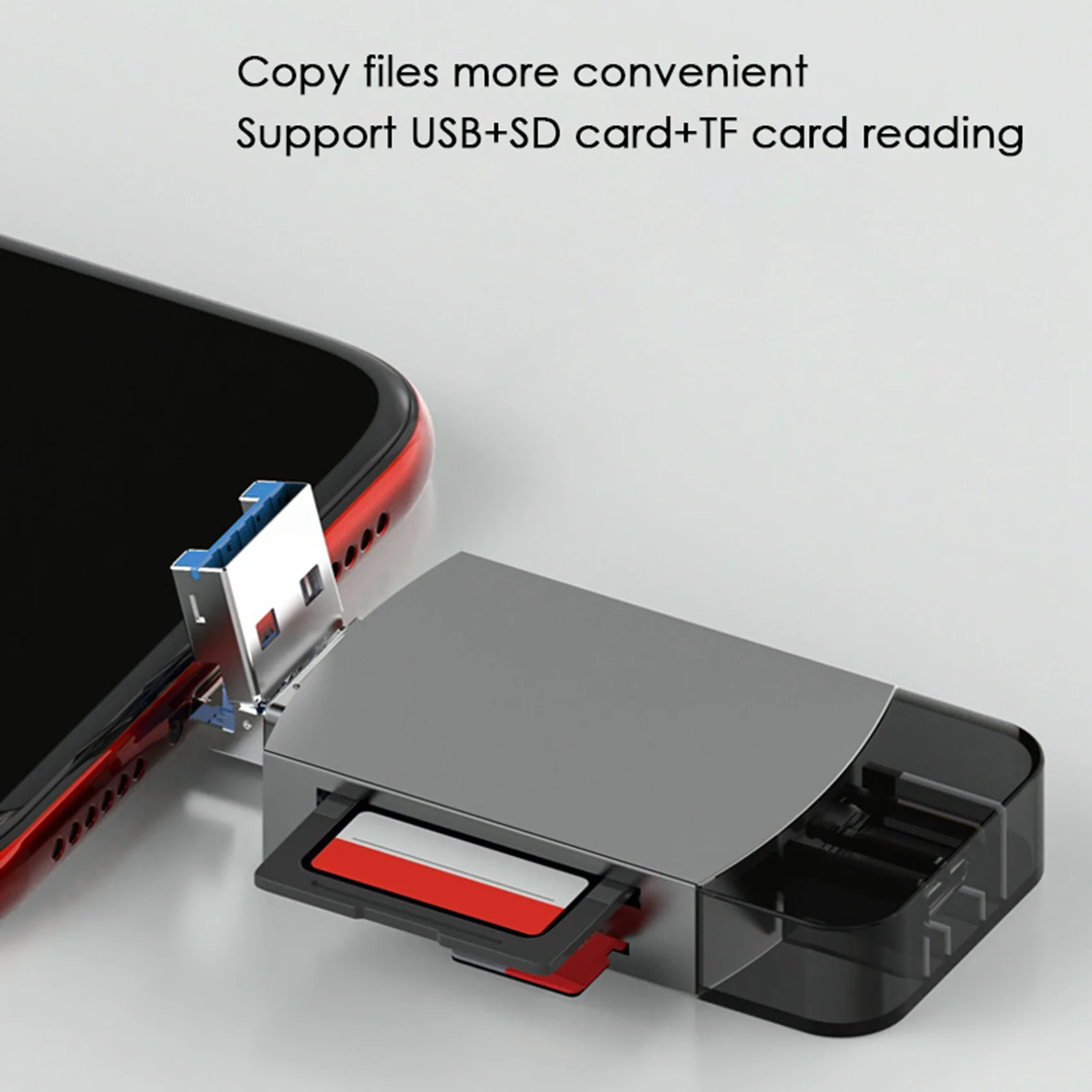 Multi-Function Card Reader TF Card SD Card Reader USB3.0 Adapter Portable Card Reader for Mobile Phone