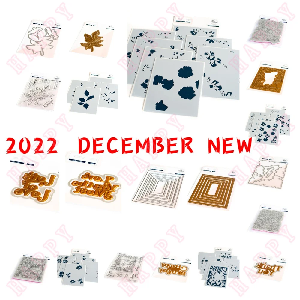 

Metal Cutting Dies Stamps Stencil Hot Foil Various Flowers And Foliage For Diary Album Paper Template Card Embossing Handcraft