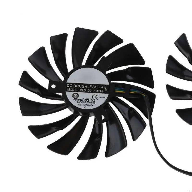 20CB 2 個 95 ミリメートル PLD10010S12HH 6Pin グラフィックスビデオカードクーラー VGA ファン GTX970 用