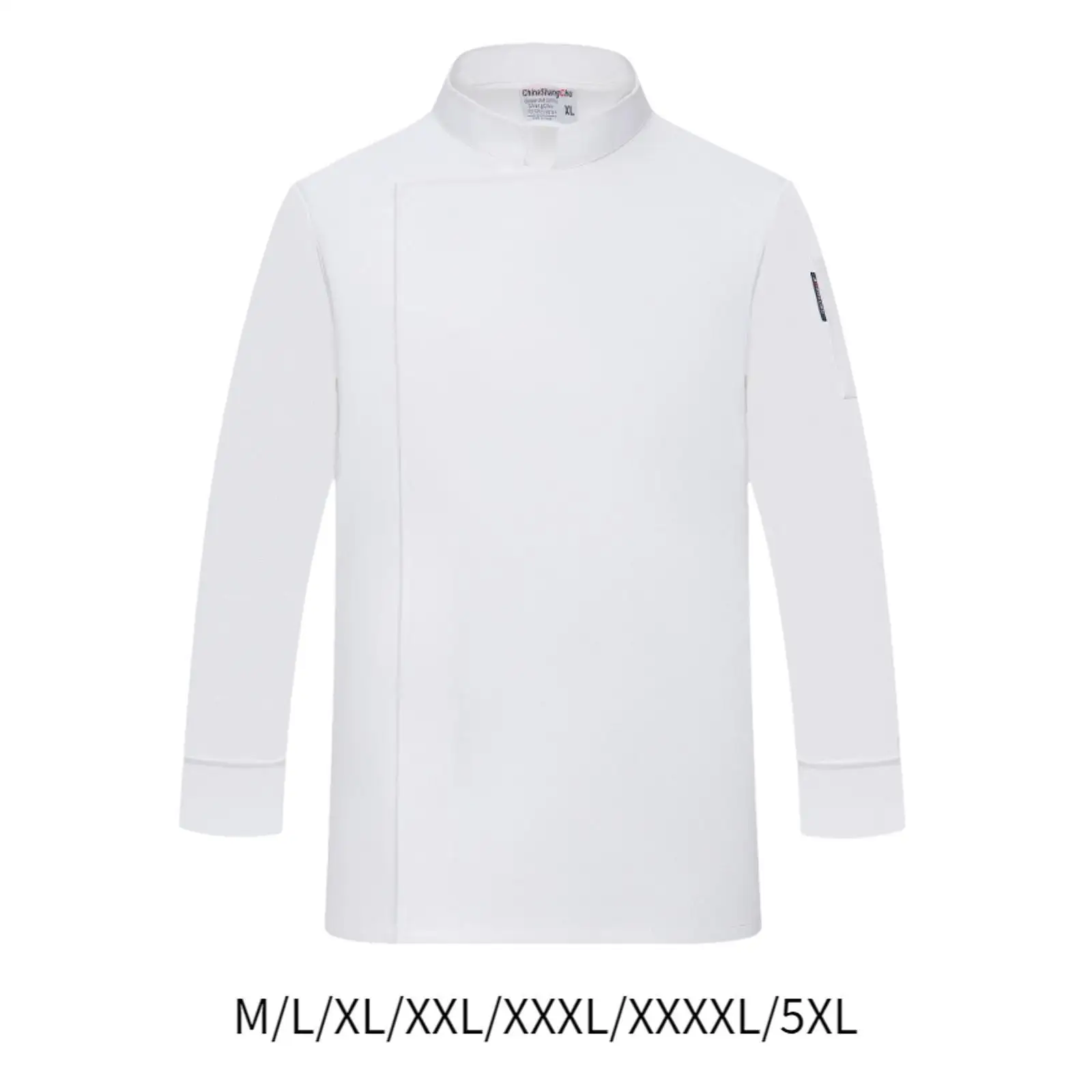 Chef Jacket for Men Women Long Sleeve Chef Coat Chef Costume Chef Uniform for Restaurant Catering Kitchen Pub Food Industry