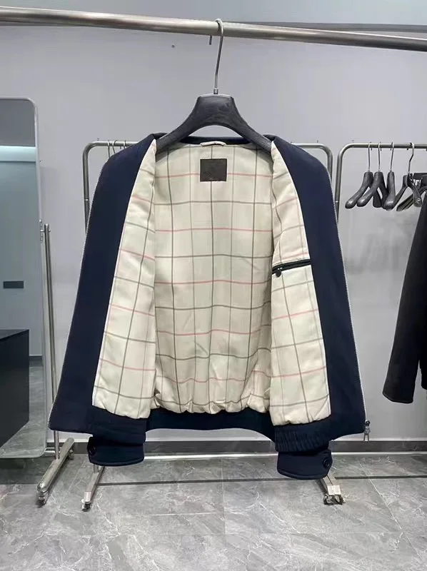 Italian LP 25aw old money wind embroidered wool-blend casual jacket