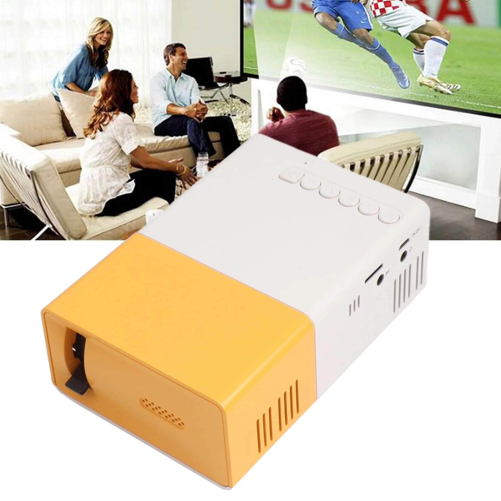 

ZK30 Portable Mini 17 to 32 inch 1920x1080 Resolution Large Screen Projector for Home Outdoor Cinema Movies 110-240V