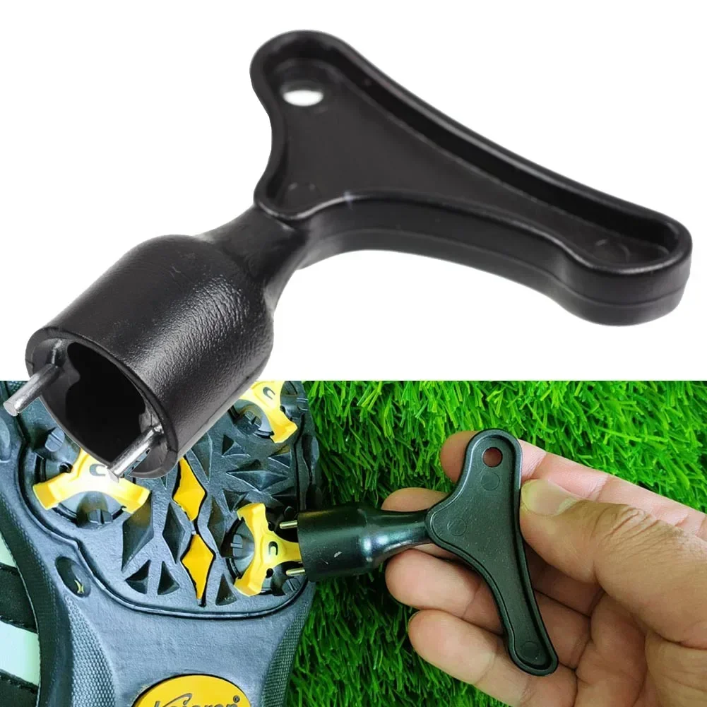 Gloednieuwe Golf Schoen Spikes Nail Puller 7*7*2 cm Blackk Schoenplaten Studs Verwijdering Lichtgewicht Draagbare Verwijdering moersleutel