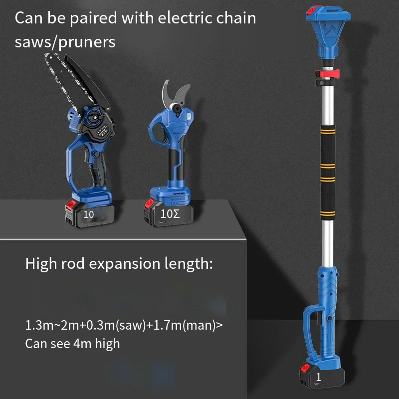 Rechargeable Lithium Battery High Branch Pruning Shears High Branch Saw Logging Garden Pruning전지가위 전동전지가위 무선전기톱Chainsaw Electric