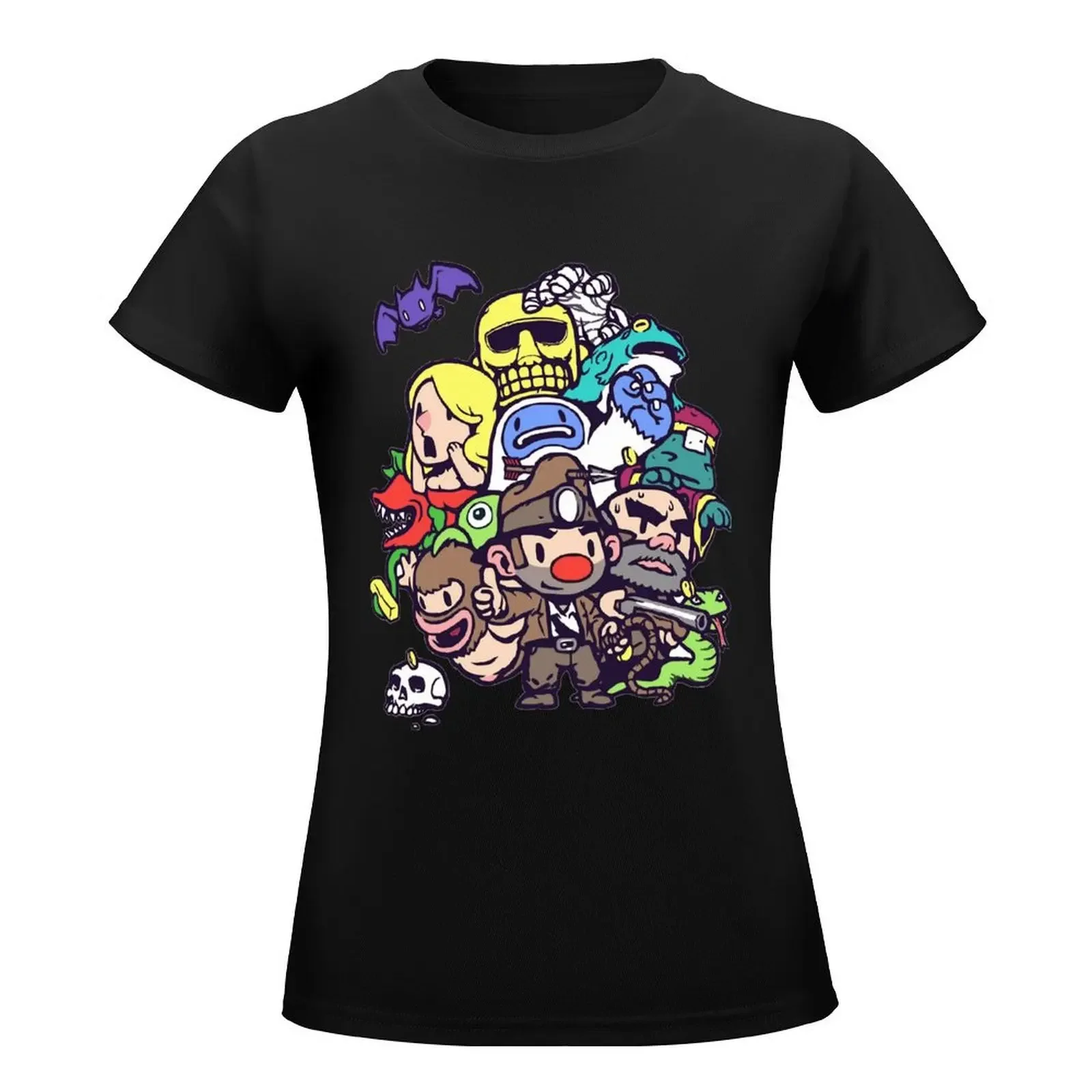 Spelunky Gang Classic T-Shirt kawaii clothes plus size tops Female clothing shirts graphic tees Womens clothing