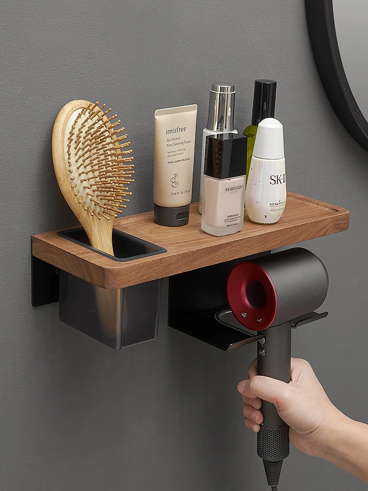 

Toilet Dyson hair dryer storage rack wall mounted washbasin