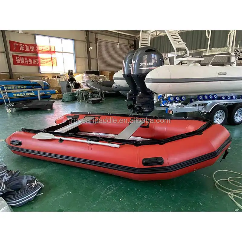 Factory 5 Person Inflatable Rowing Boat For Water Sports PVC Material Foldable Boat For Fishing On Lake Sea River