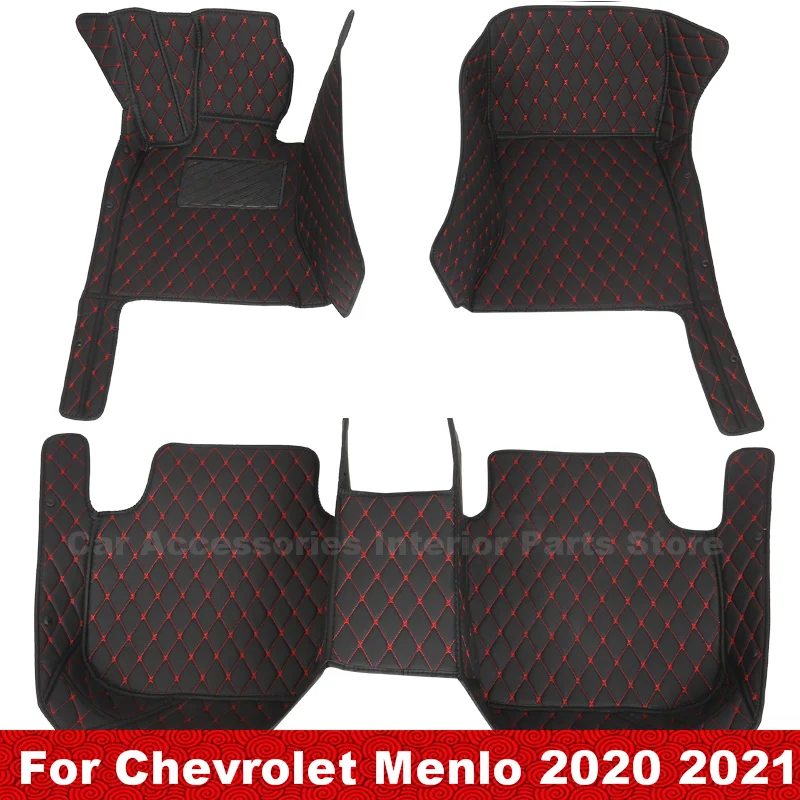 

Car Floor Mats For Chevrolet Menlo 2020 2021 Waterproof Leather Carpets Custom Auto Foot Pads Car Accessories Interior Covers