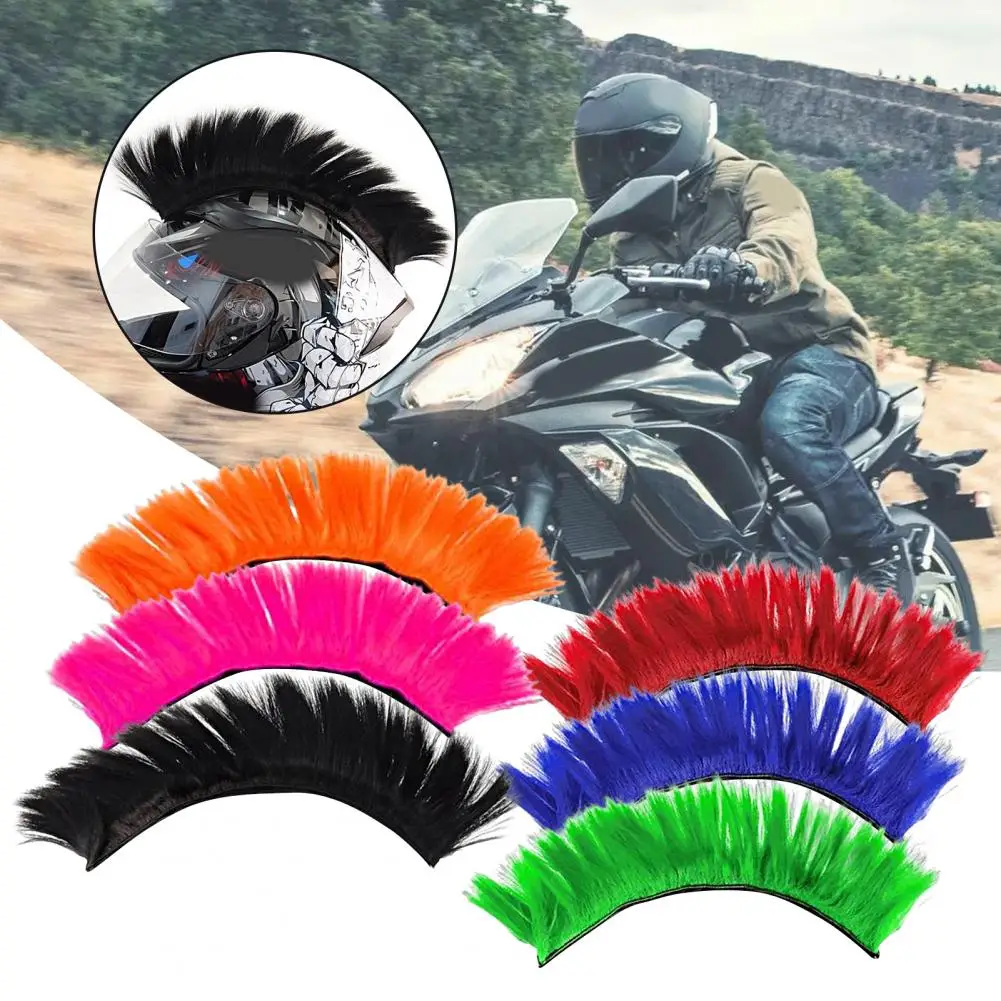 Helmet Wig Sticker High Temperature Silk Helmet Wig Lightweight Soft  Fashion Good Toughness Helmet Wig