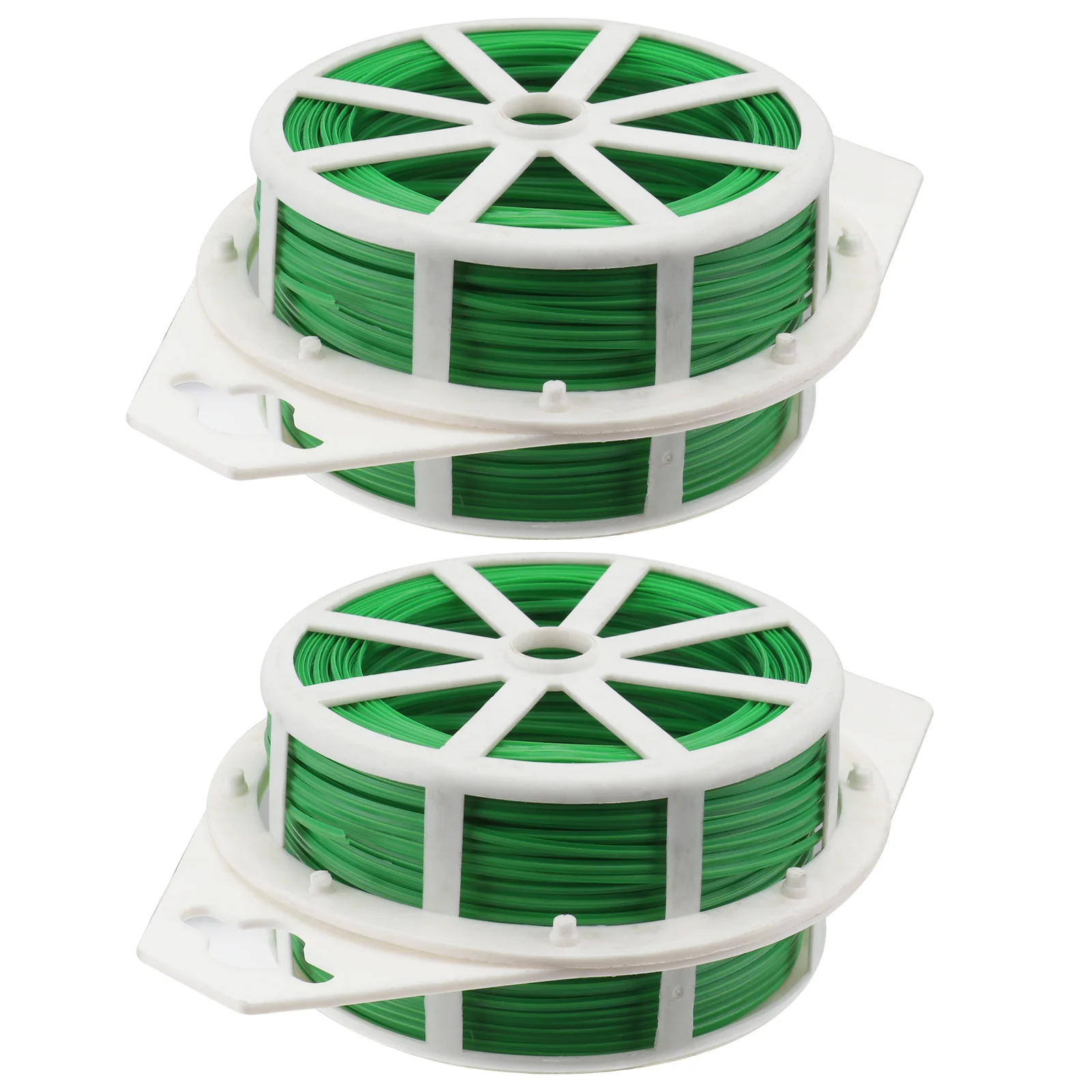 

2pcs 100M Eco Friendly Garden Tie Wire Cable Reel With Cutter Plant Support For Garden Bonsai Shrubs Flowers Cable Organizer