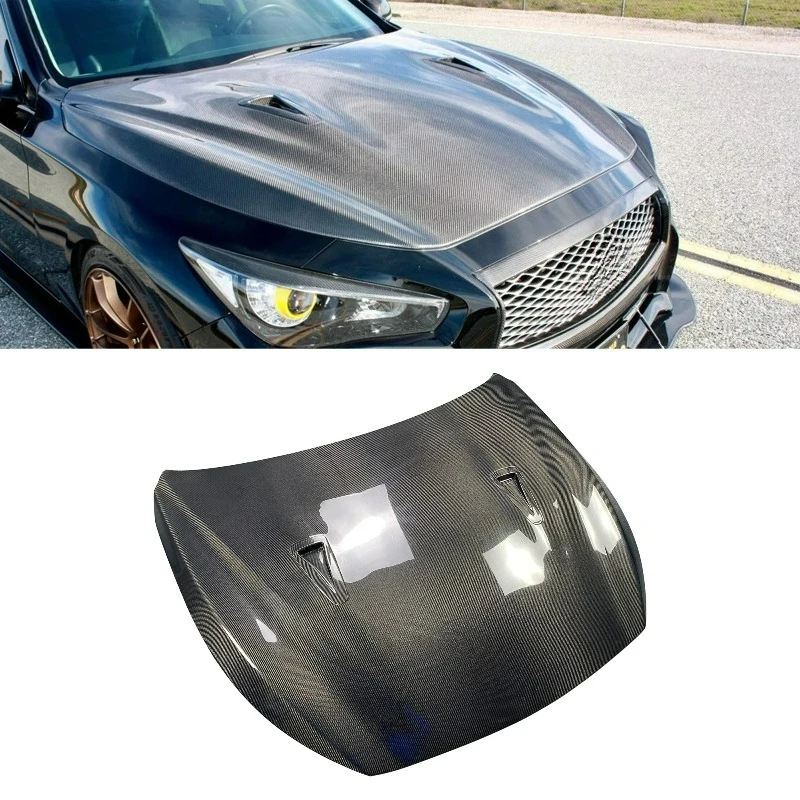 

Durable FORInfiniti Q50 GTR-Style Carbon Fiber Bonnet 2014-2018