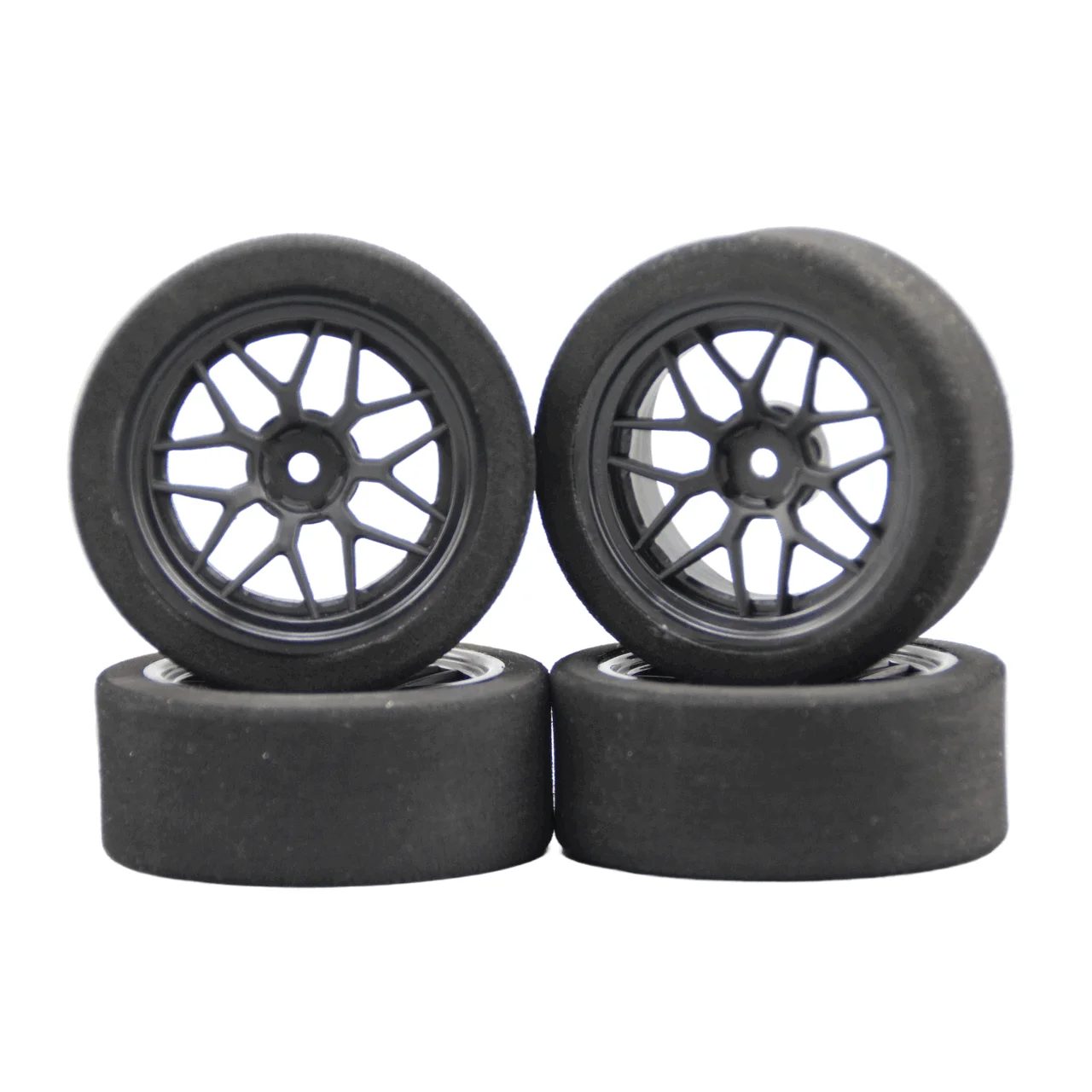 Pre-Glued 4pcs 1/10 Foam Tires Tyre 26mm Width wltoys 144001 124019 124017 for 1/16 1/14 1/12 RC cars