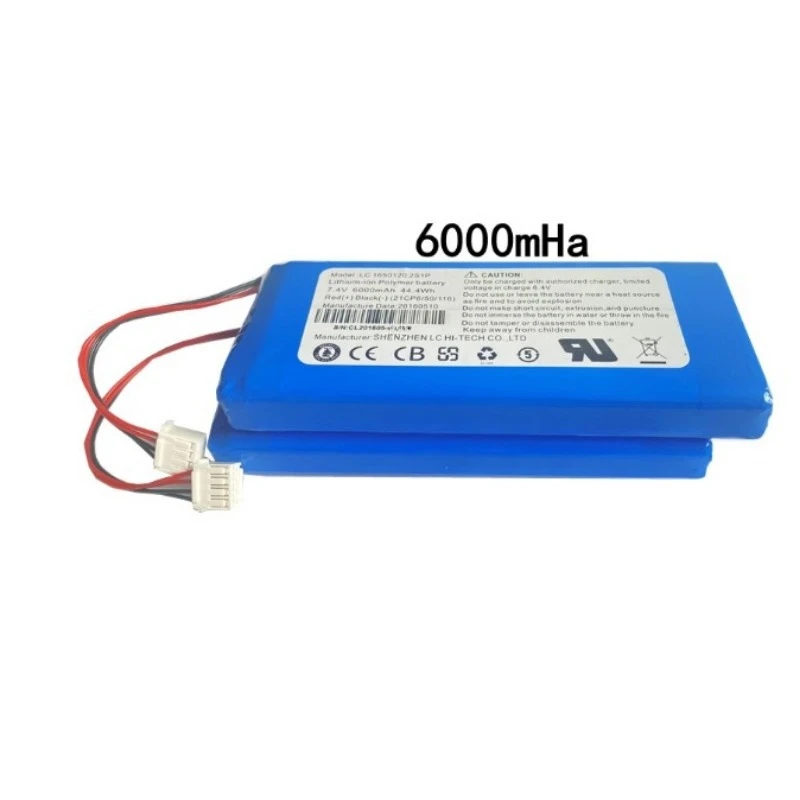 7.4V/6000mAh Drones Remote Control Battery for DJI Elf 3/Elf 4/Wu 1 Wu 2 Series  High Capacity