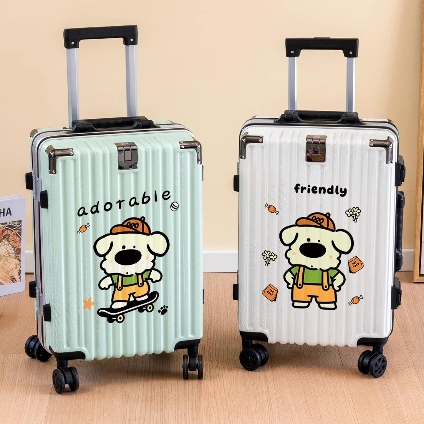2026-new-durable-luggage-cartoons-student-password-box-hard-travel-suitcase-for-men-and-women-carry-on-checked-bag