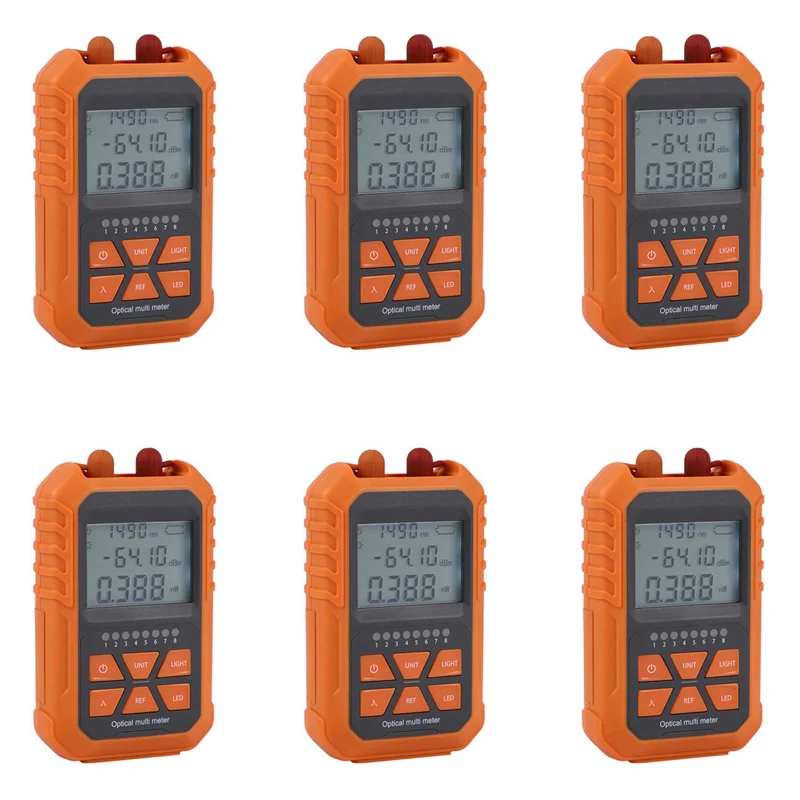 

【Superdeals】6X 3In1 Optical Power Meter Visual Fault Locator Network Cable Test Led Lighting Optical Fiber Tester 1Mw With 5Km