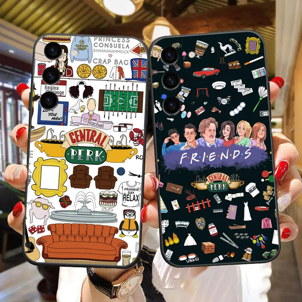Central Perk Friends TV Show Custom Phone Case For Samsung Galaxy S26 S25 S24 S23 S22 S21 S20 FE S10 S9 S30 S11 Ultra PLUS Cover