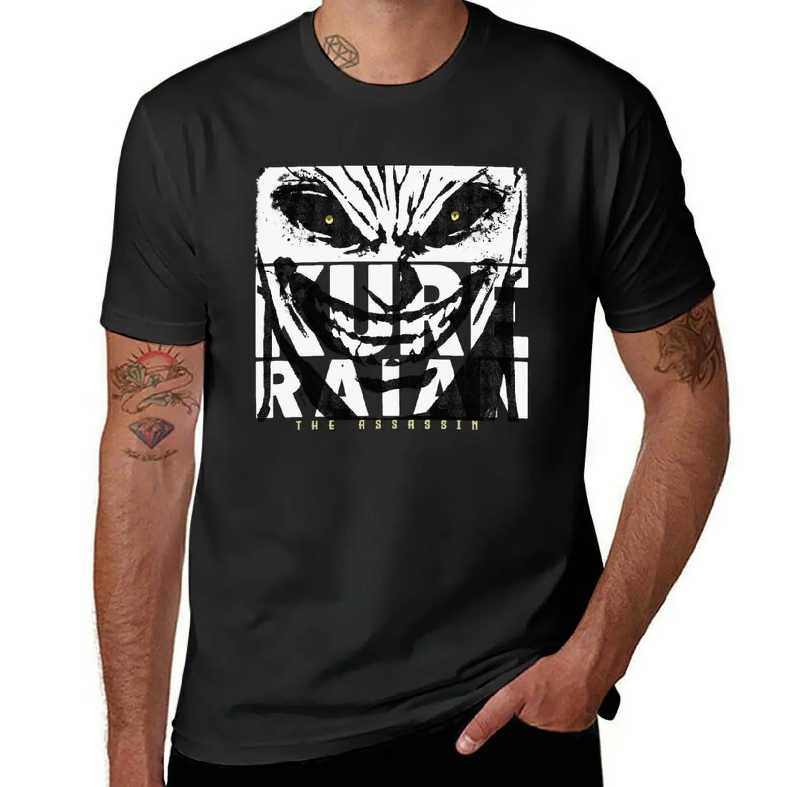 The Assassin Raian Kure Kengan T-Shirt oversized Aesthetic clothing graphics blacks mens tall t shirts