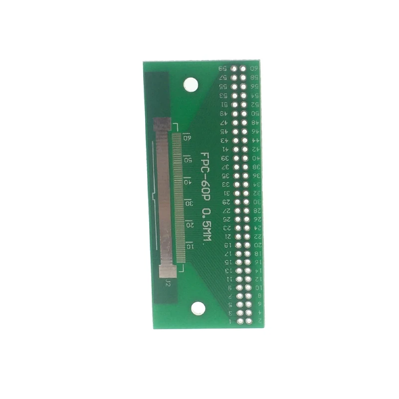 Panel de placa de transferencia FPC/FFC, 10 piezas, 60P, 0,5 MM, conversión de 2,0 MM, espaciado por inmersión, prueba de PCB