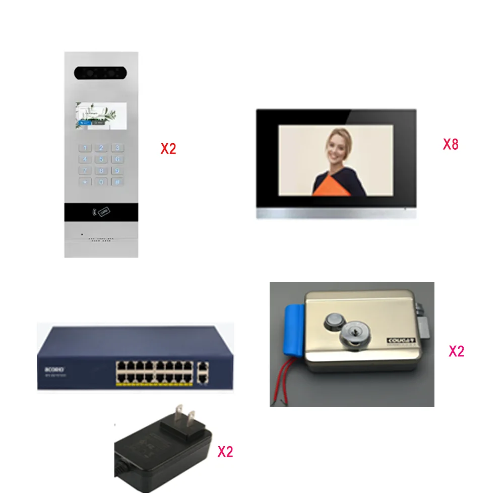 IP doorphone apartment intercom Standalone Tuya IP video intercom can work without indoor screen