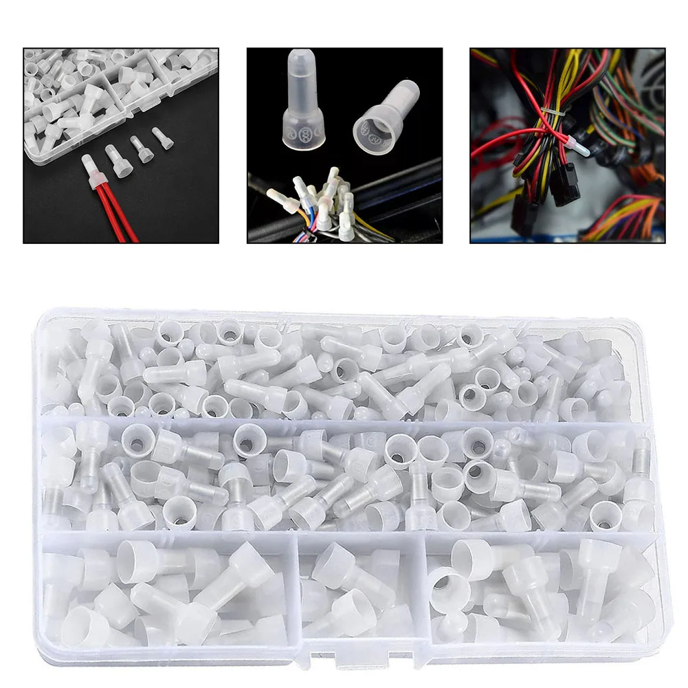 Crimp Cap Kit For DIY Projects Closed End Crimp Connectors Electrical Terminals 12-10 AWG 16-14 AWG Abundant Supply