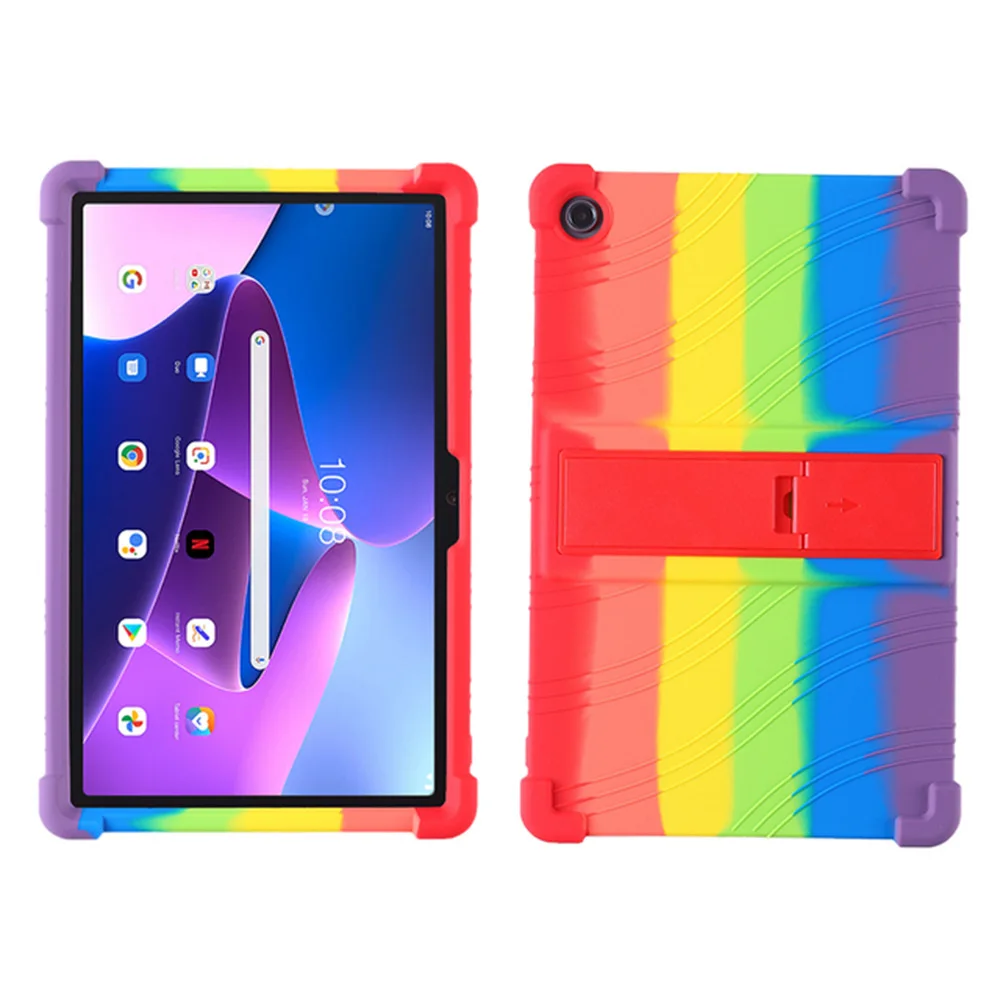 For Lenovo M10 10.1 3rd Gen 2022 Case Kids Silicone Stand Cover For Lenovo Tab M10 10.1 TB-328FU TB-328XU Tablet Case