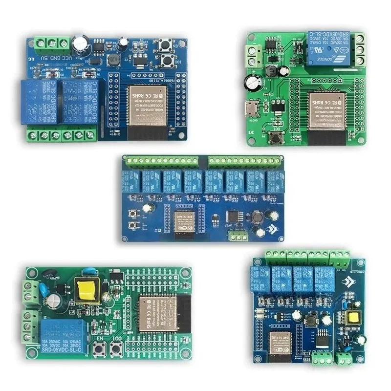 Bluetooth BLE single channel dual channel 4 8 channel, relay module ESP32 secondary development board