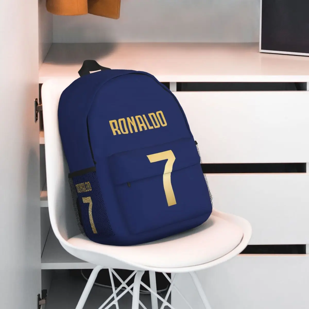 Mochilas personalizadas CR7 Cristiano Ronaldo, mochila para adolescentes, mochilas escolares informales para estudiantes, mochila de viaje, bolso de hombro de gran capacidad