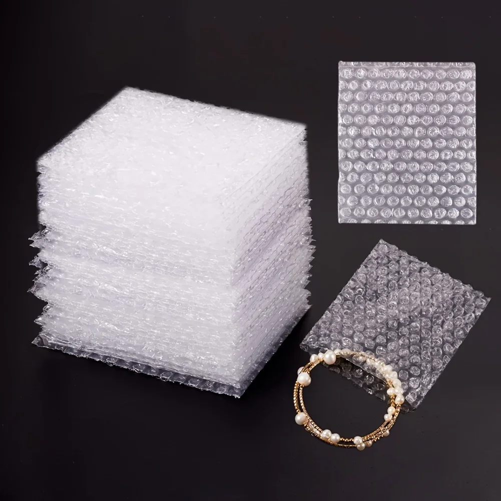 10x8cm Clear Plastic Bubble Out Bags, Cushion Wrap Pouches For Packaging Useful Practical Convenient Small Business Supplies