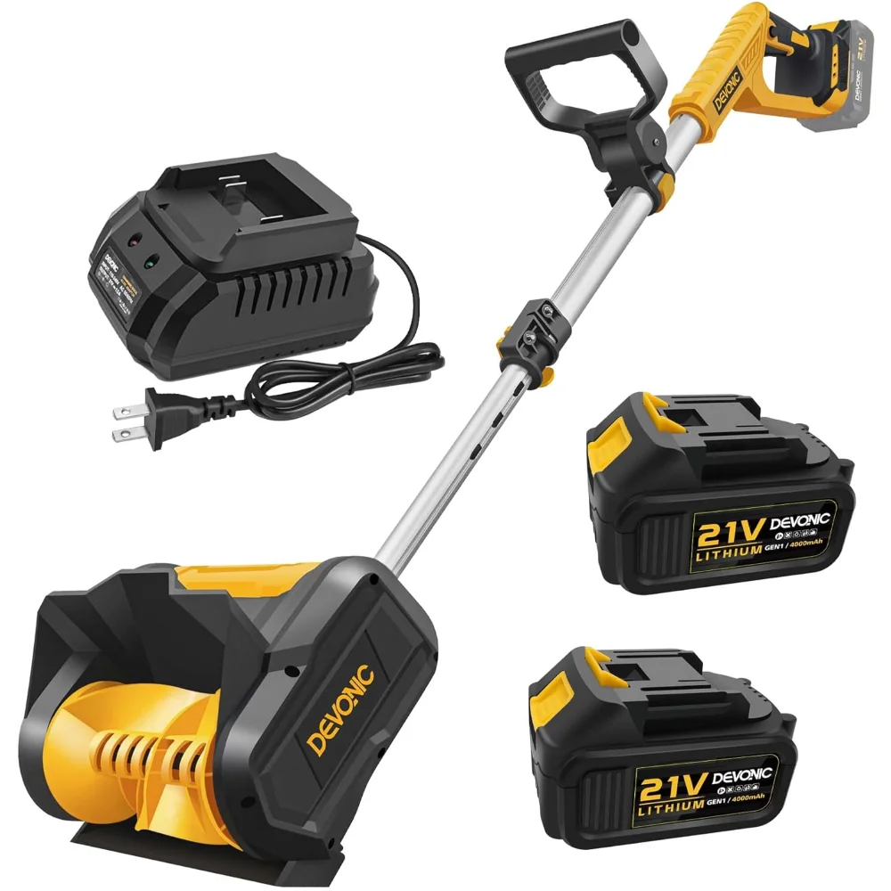 

20V Cordless Snow Shovel and Blower, Lightweight with Adjustable Pole for Driveways