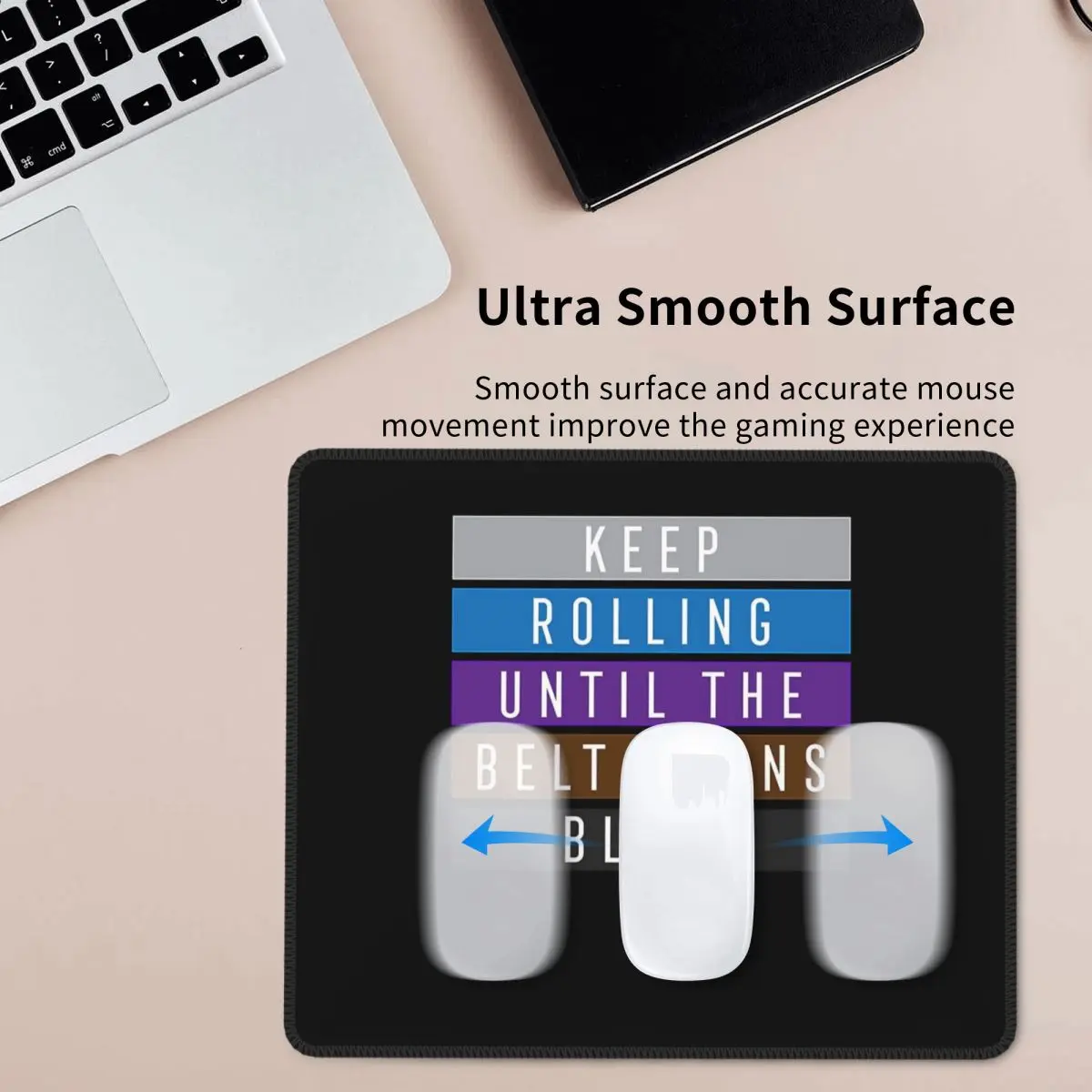 

Коврик для мыши Jiu Jitsu BJJ Keep Rolling Light, коврик для мыши, компьютерная клавиатура, коврик для мыши, геймерский настольный коврик для ПК, офисные настольные коврики