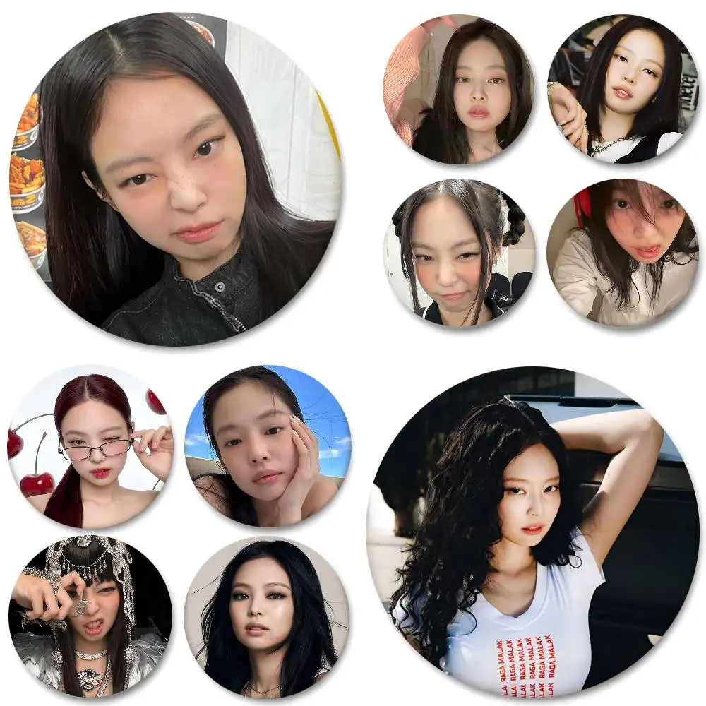 Korean Group Singer J-Jennie Round Badges Can Be Used To Decorate Clothes And Backpack Pins