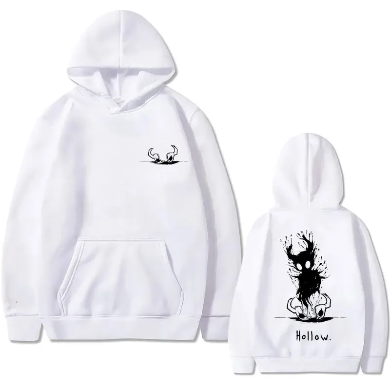 2025 Hot Games Hollow Knight Cartoon Print Autumn Men's Hooded Sweatshirt Outdoor Leisure Fashion Loose Long Sleeve Sweatshirt