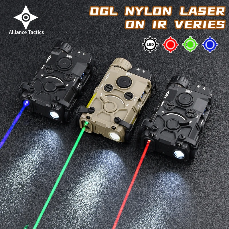 

WADSN Tactical Nylon Eotec OGL Laser Pointer Red Dot Blue Green no IR Laser indicator OGL infrared Sight Airsoft Flashlight