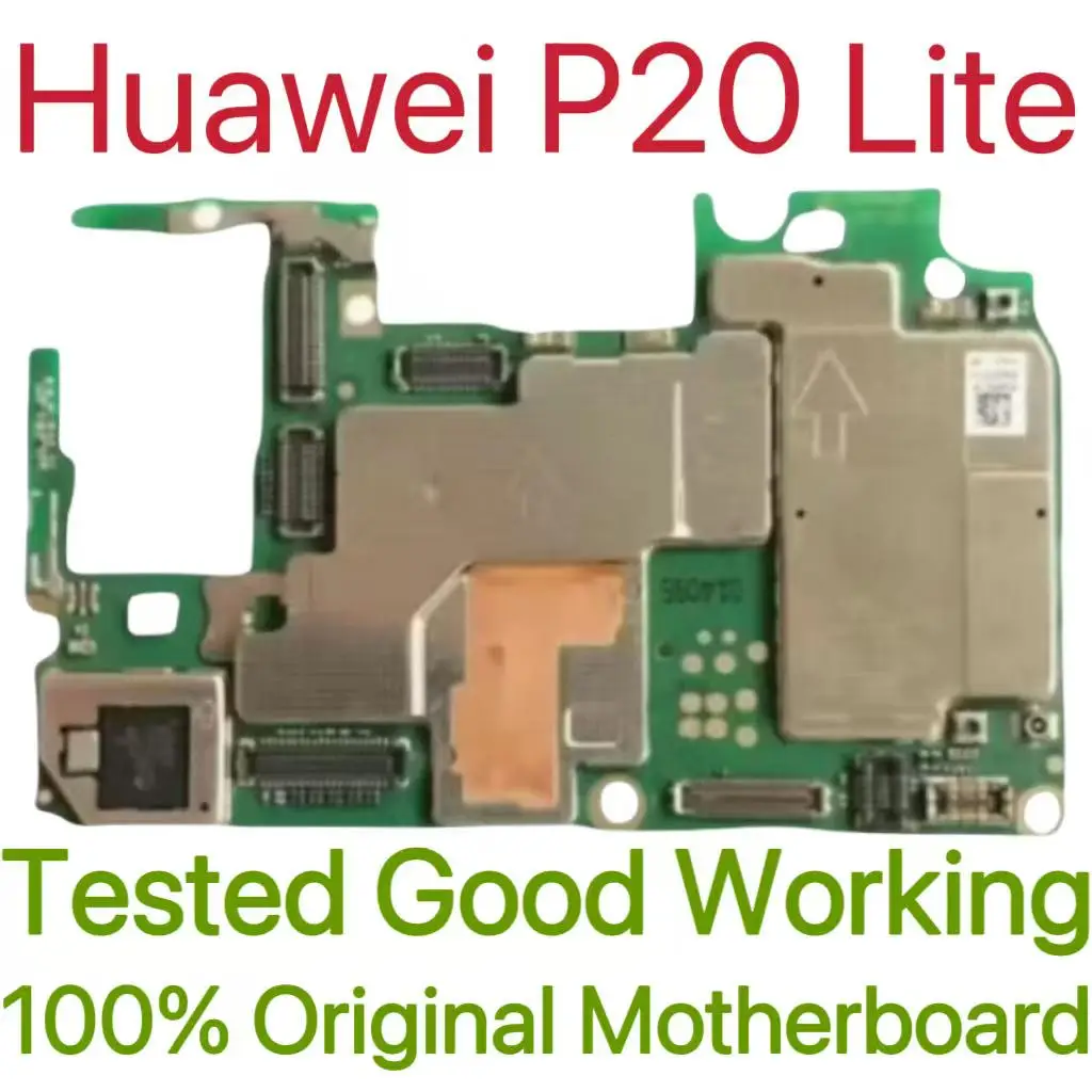 Original Unlocked Main Board For Huawei P20 Lite Mainboard Motherboard Unlocked With Chips Circuits Flex Cable