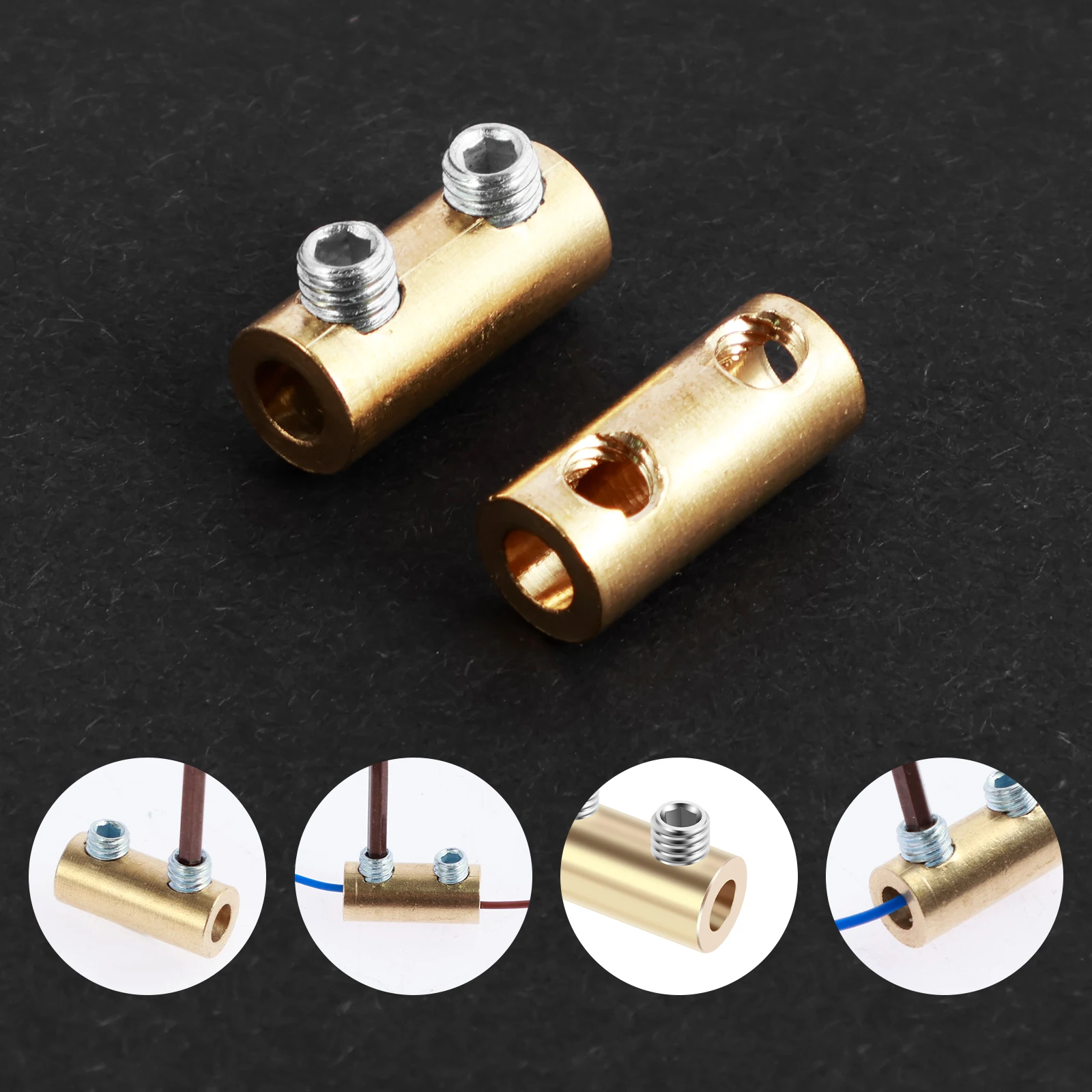 10Pcs Wire Connector Nut Kit 60A/80A Copper Splicing Wiring Connector Waterproof Circuit Wire Connecting Terminal with 10 Heat