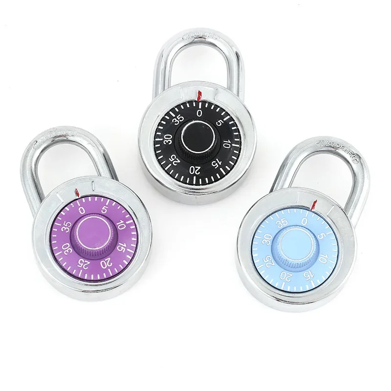 

Wholesale 50mm Household Anti-Theft round Zinc Alloy Turntable Password Lock Durable New Stock