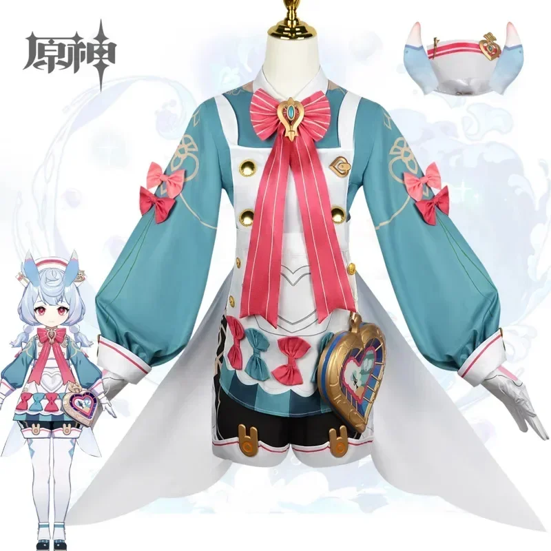 

Genshin Impact Sigewine Cosplay Costume Game Anime Fontaine Lovely Sigewinne Cosplay Women Costume Full Set Carnival Costume