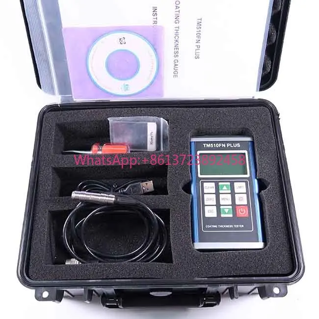 TM510FNplus Digital Backlight LCD Film Thickness Meter Car Paint Thickness Tester Coating Thickness Gauge with Separated Probe