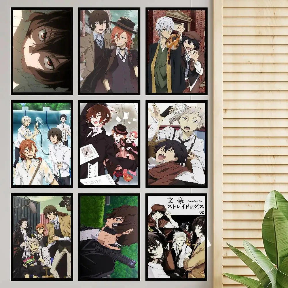 Bungo Stray Dogs Dazai Chuuya Anime Classic Movie Poster HD-Qualität Poster Wandkunst Malerei Studie Nordic Home Decor
