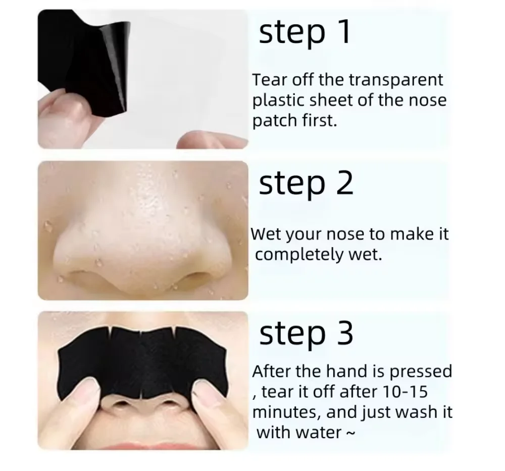 Mask Nasal Strips Shrink Cleansing Pore Nose Black Head Remove Stickers Skin Care Mask Patch