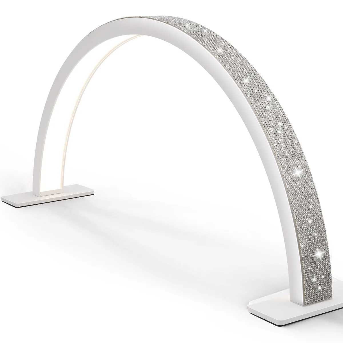 

Desk LED Lamp U-shaped Fill-in Light for Manicure Half-moon-shaped Nail Light with Diamonds Manicure Lamp Nail Art Salon Tools
