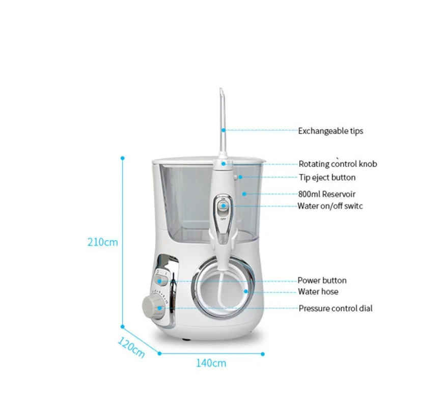 Desktop Tooth Flusher, Household Tooth Scrubber, Multi-functional Water Floss Rinse Tooth Machine, Clean and Protect The Gums