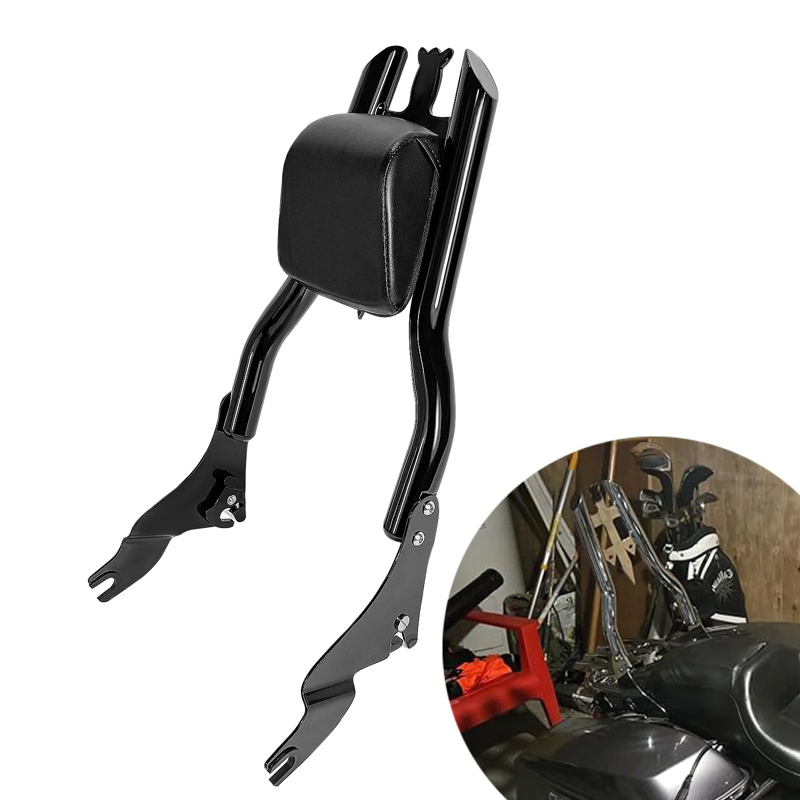 For Harley Touring Street Glide Road King Ultra Electra Glide 2009-2026 Accessories Motorcycle Rear Backrest Passenger Sissy Bar