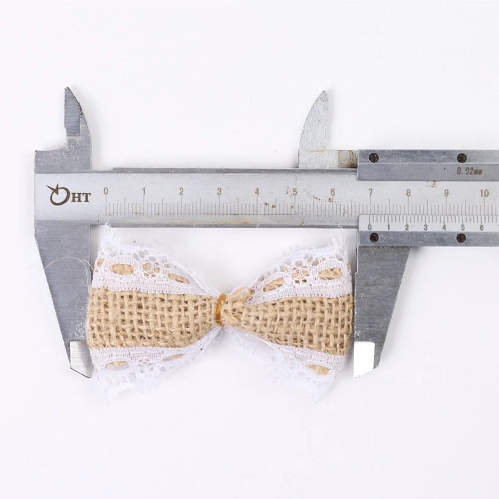 

19 pcs Festival Decoration Set Rustic Jute Flower Burlap Bow Diy Party Wedding Accessory Artificial Brooch Pin For Bride